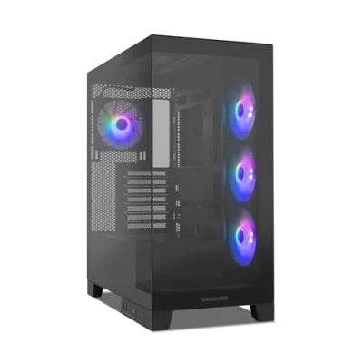 Afbeelding van ATX Semi toren doos Nox NXHUMMERGLOCKBK Zwart