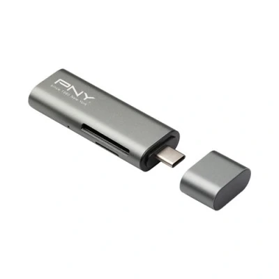 Image de PNY Lecteur de carte 3 en 1 (SD microSD SDHC microSDHC SDXC microSDXC) USB C