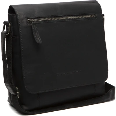 Afbeelding van The Chesterfield Brand Leren Schoudertas Zwart Tanga