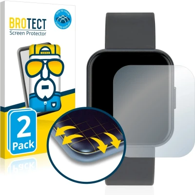 Afbeelding van BROTECT Volledig bedekkende screen protector, Smartwatch beschermfolie, Transparant