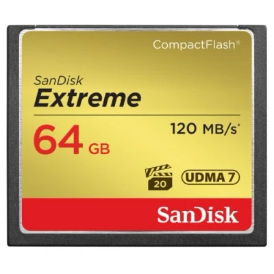 Afbeelding van Sandisk Cf Extreme 64Gb 120Mb/S Read 85Mb/S Write