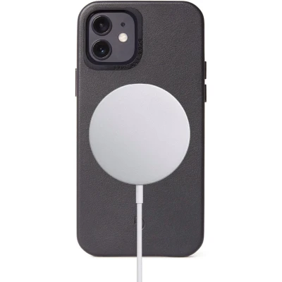 Afbeelding van Decoded Leather Back Cover Apple iPhone 12 Mini Black