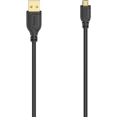 Afbeelding van Hama Micro Usb Kabel Flexi Slim 2.0 480 Mbit/S 0,75 M