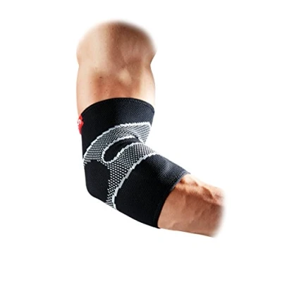 Afbeelding van McDavid Elleboogbandage 4 weg elastisch met gel tegenversterkingen, zwart