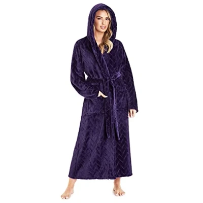 Afbeelding van CityComfort Meisjeskamerjas van zacht fleece, cadeau voor meisjes, tieners, 5 14 jaar, Paars.