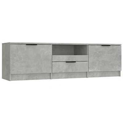 Afbeelding van vidaXL TV kast betongrijs 140 x 35 40 cm bewerkt hout