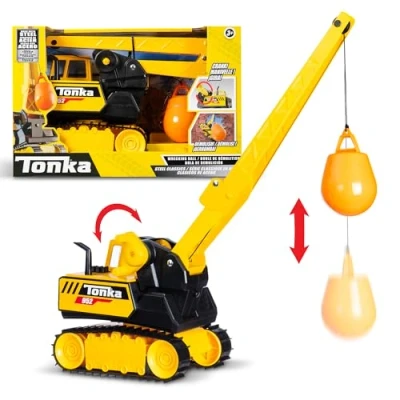 Afbeelding van Tonka sloopbal van staal, duurzame constructie echt geel sloopspel met realistische actie, voor jongens en meisjes vanaf 3 jaar, perfect kinderen