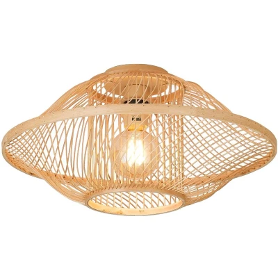 Afbeelding van GOOD&amp;MOJO Plafonniere Maui Naturel Ø50cm Bohemian