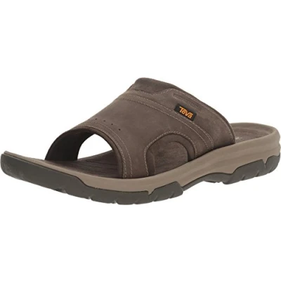 Afbeelding van Teva Langdon Pantoffels, Heren, Maat: 45.5, Walnut Leer
