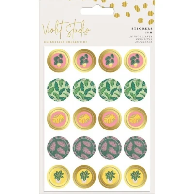Afbeelding van Violet Studio Mini Stickers Tropical 100pcs