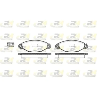 Afbeelding van RIDEX 402B0066 Remblokkenset Vooras Excl. slijtage waarschuwingscontact PEUGEOT: 206 Hatchback, RENAULT: Kangoo I Express,