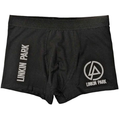 Afbeelding van Rock Off Linkin Park &#039;Concentric&#039; unisex boxer (zwart), zwart.