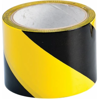 Afbeelding van Brady waarschuwingstape 75 mm x 30 m zwart/geel PVC