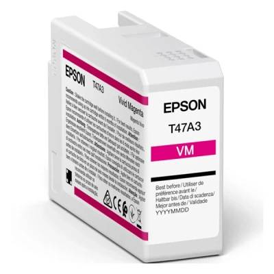 Image de Epson UltraChrome Pro T47A3 50 ml Magenta vif original réservoir d&#039;encre pour SureColor SC P900, P900 Mirage Bundling