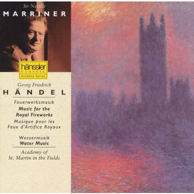 Afbeelding van Handel: Water Music, Music for the Royal Fireworks /Marriner