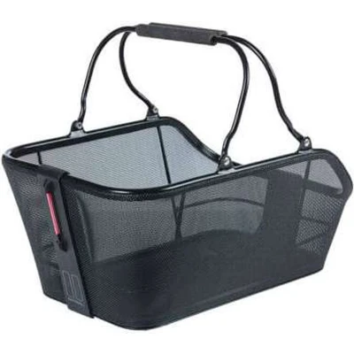 Afbeelding van Basil Cento Tech Fiber fietsmand Nordlicht MIK, solid zwart