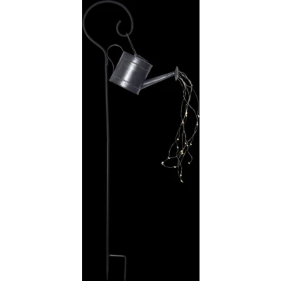 Afbeelding van Solar Tuinverlichting decoratie Gieter Wit licht Zilver 16 cm hoog