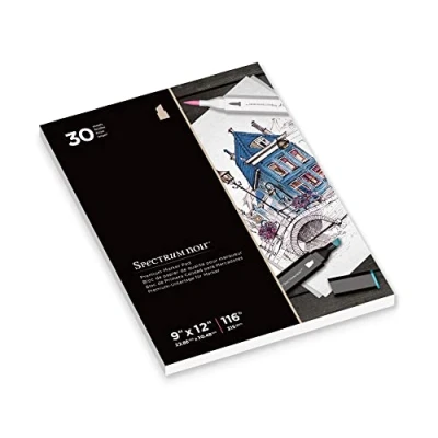 Afbeelding van Spectrum Noir Premium alcohol marker tekenblok 9&quot;x12&quot; (22.9x30.5 cm)