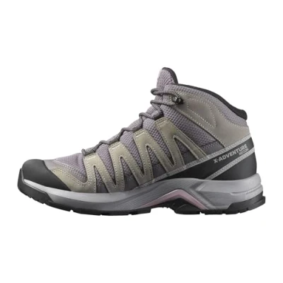 Afbeelding van Salomon X Adventure Recon GTX Outdoorschoenen, Dames, Maat: 36, Excalibur/gull/nirvana Leer en textiel