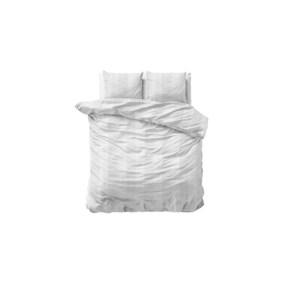 Afbeelding van Dekbedovertrek Lits Jumeaux 240x200 Sleeptime Polykatoen Wit