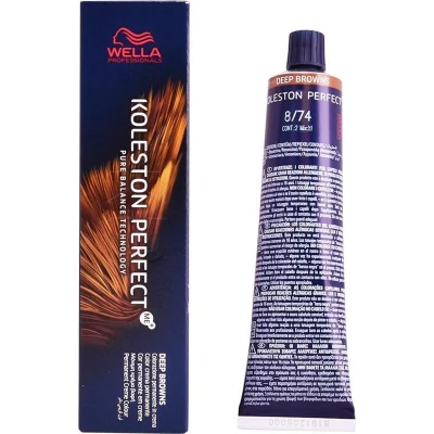 Afbeelding van Wella Professionals Koleston Perfect Me+ Haarverf 8/74 Deep Browns 60ml