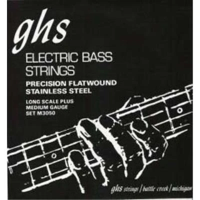 Image de Jeu de cordes guitare basse ghs file plat medium 45 65 85 105