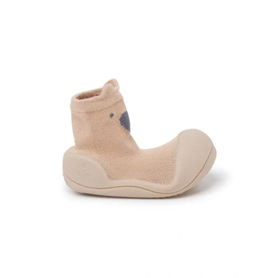 Afbeelding van Attipas Barefoot pour enfant Beige Chaussures respectueuses idéales les crèches et premiers pas en coton certifié Oeko Tex 21,5