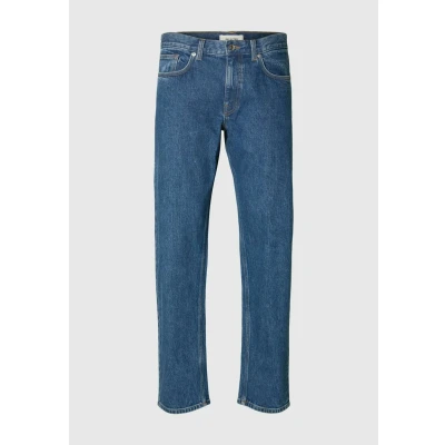 Afbeelding van Selected Homme BEN KORI Straight leg jeans, Heren, Maat: 34x34, Medium blue denim