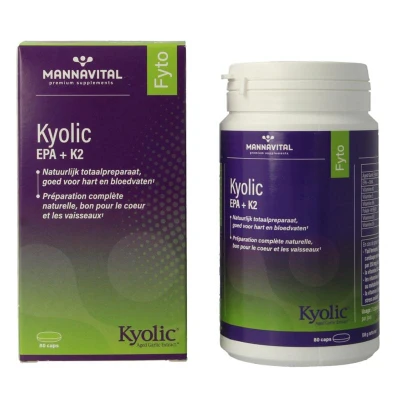 Afbeelding van MannaVital Kyolic EPA + K2 Capsules