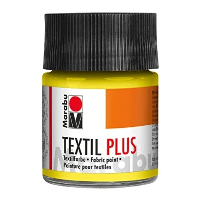 Image de Marabu Pochoir Motif 020 50 ML Textil Plus Peinture, Citron