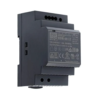 Afbeelding van meanwell Mean Well HDR 60 12 DIN rail voeding 12V DC 4,5A 54W