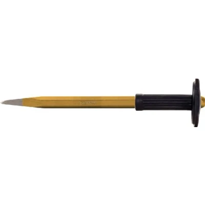Afbeelding van KS Tools, Beitel, Puntige beitel met beschermend handvat, 8 kantig