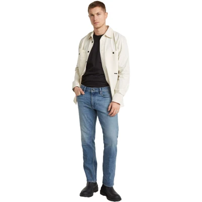 Afbeelding van G star Raw Mosa straight sun faded blue donau jeans W34 L34