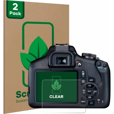 Afbeelding van ScreenLeaf Screenprotector voor Canon EOS 2000D Duurzame schermbescherming Folie Beschermfolie transparant (2 Stuks)