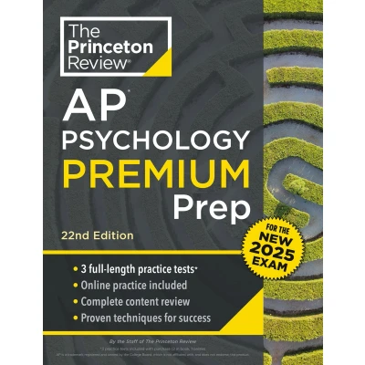 Afbeelding van College Test Preparation Princeton Review AP Psychology Premium Prep, 22nd Edition