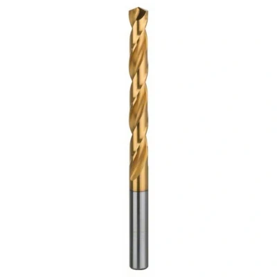 Afbeelding van Bosch Accessories 2608596751 HSS Metaal spiraalboor 10 mm Gezamenlijke lengte 133 TiN DIN 338 Cilinderschacht 1 stuk(s)