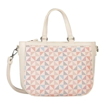 Afbeelding van Gabor Schoudertas Meria Zip Shopper Printed Rose Wit