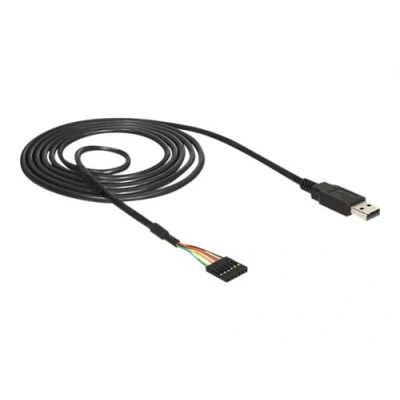 Image de Delock Converter USB 2.0 &gt; Serial TTL 6 pin socket Pinheader 1.8 m (5 V) Adaptateur série