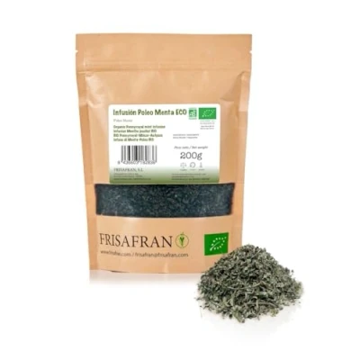Afbeelding van FRISAFRAN Biologische Pennyroyal Mint Infusie 200 g Pouliot Muntthee Spijsvertering Anti verkoudheid Gezonde drank thee voor respijt Natuurlijk antiviraal