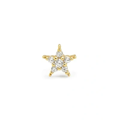 Afbeelding van Singularu Starlight Enkele oorbel goldcoloured, Dames, Maat: One Size, Gold coloured