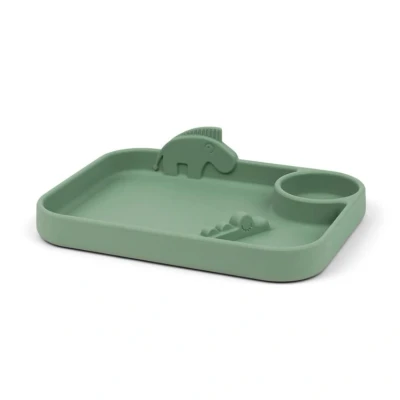 Afbeelding van Done By Deer Bord Plate Peekaboo Friends Green