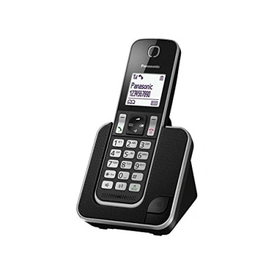 Afbeelding van Panasonic KX TGD310 Snoerloze telefoon met nummerherkenning/wachtstand DECT\GAP 3 weg geschikt voor oproepen zwart, zilver