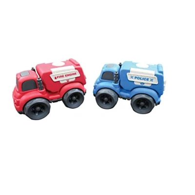 Image de Voiture de Police et camion Pompiers 10 cm