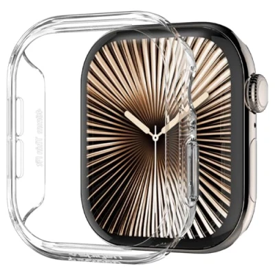 Afbeelding van Spigen Thin Fit beschermhoes compatibel met Apple Watch serie 10, 46 mm (2024), transparant