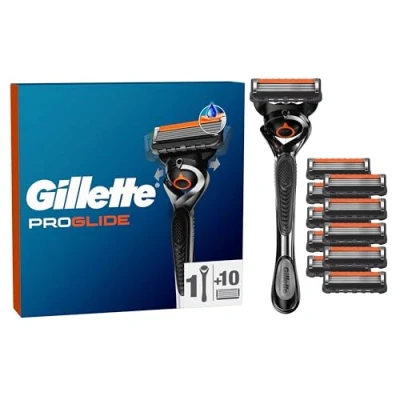Image de Gillette Fusion5 Proglide 1 rasoir lames de rechange avec nouvelle bande lubrifiante Everglide pour un glissement encore plus doux