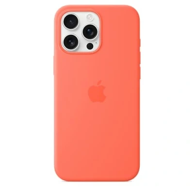 Afbeelding van Apple Siliconen hoesje met MagSafe (Apple iPhone 16 Pro Max), Smartphonehoes, Oranje