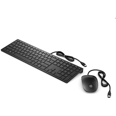 Image de HP Pavilion 400 Ensemble clavier et souris USB Allemand noir de jais pour OMEN by Laptop 16; Victus Plus 14; Portable 14 15 17