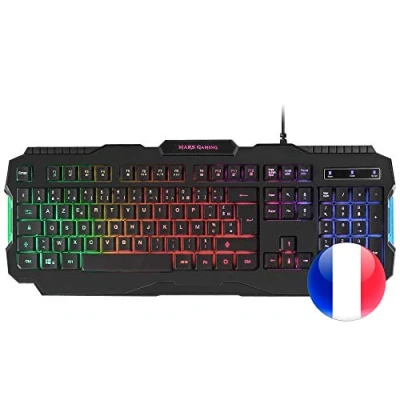 Afbeelding van Mars gaming MRK0FR, toetsenbord, Rainbow RGB verlichting, anti ghosting, taal Frans