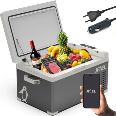 Afbeelding van KOEL Crate 25 Compressor Koelbox Elektrisch 12V en 230 Volt voor Auto Elektrische Frigobox Coolbox Liter