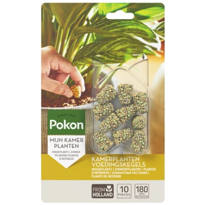 Afbeelding van Pokon Kamerplanten Voedingskegels Meststoffen 10 stuks